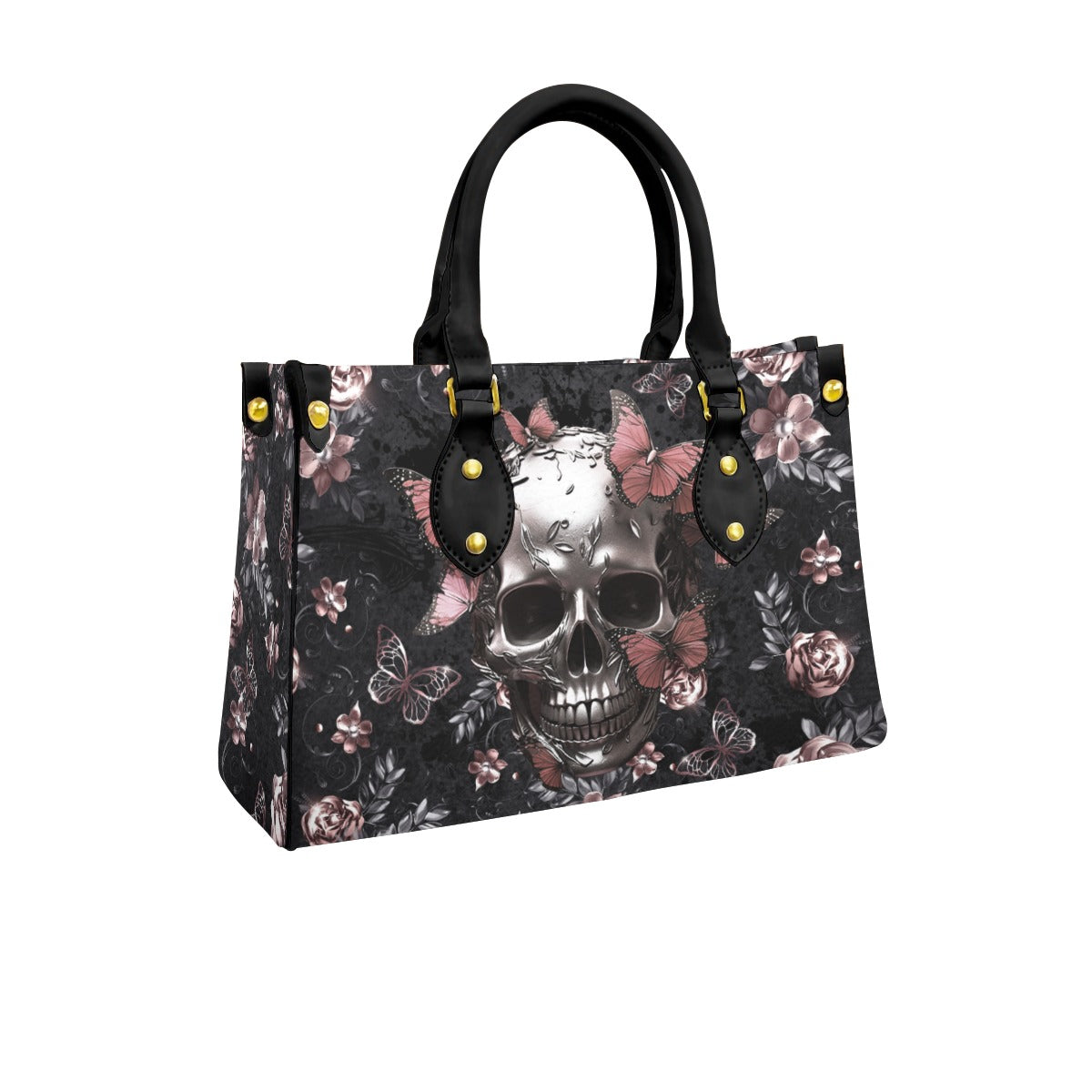 Wonder Skull structured tote bag solves the "I can't find anything in my bag" problem. The roomy interior fits your tablet, phone, wallet, water bottle, umbrella, and cosmetics — without the overstuffed look. Multiple interior pockets keep everything organized, so you're never digging around at checkout. Reinforced rivet corners and quality metal hardware ensure the bag holds up to daily use. Whether you're heading to work, running errands, or catching a flight, this tote keeps you looking put-together.