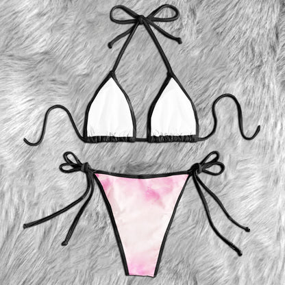 Vintage Sunflower Skull Micro Triangle Bikini Swimsuit - Wonder Skull