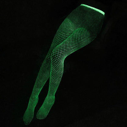 Sexy Glowing Fishnet Bodysuit Tights For Women, Erotic Lingerie Cosplay - Wonder Skull