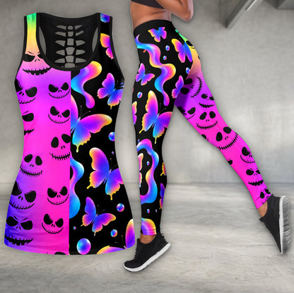 Spooky Sweet Neon Pattern Tanktop and Legging