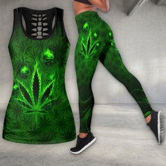 Gothic Neon Ghost Strain Tanktop and Leggings