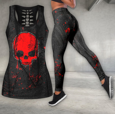 Scarlet Ruin Skull Art Tanktop and Leggings