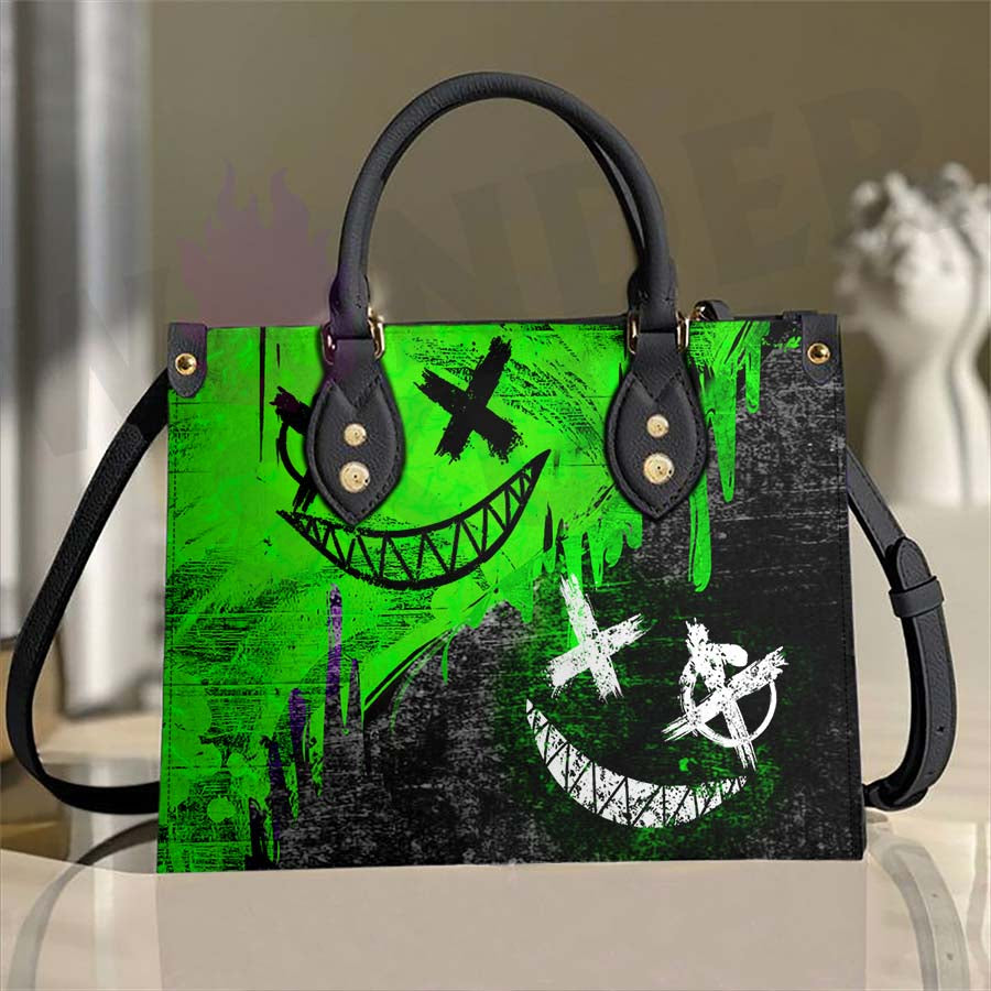 Wonder Skull structured tote bag solves the "I can't find anything in my bag" problem. The roomy interior fits your tablet, phone, wallet, water bottle, umbrella, and cosmetics — without the overstuffed look. Multiple interior pockets keep everything organized, so you're never digging around at checkout. Reinforced rivet corners and quality metal hardware ensure the bag holds up to daily use. Whether you're heading to work, running errands, or catching a flight, this tote keeps you looking put-together.
