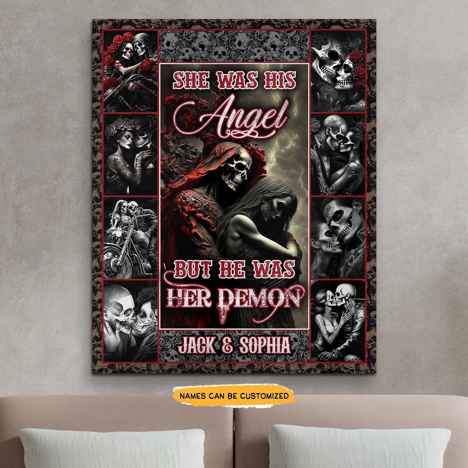 True Love - Custom Personalized Canvas Anniversary Gift