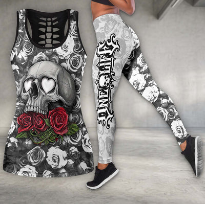 Gothic Skull Love Lock Tanktop and Legging