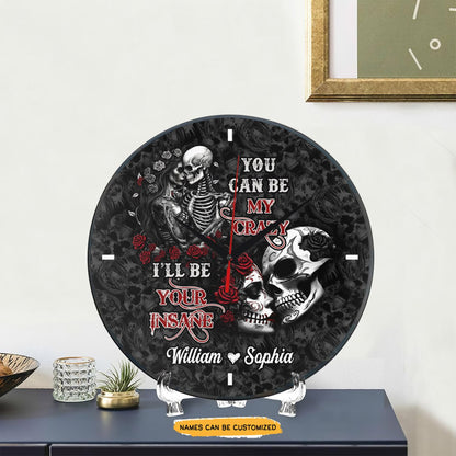 Krazy Love Elegant engraved clock, a sentimental keepsake for your special occasion and enduring love.