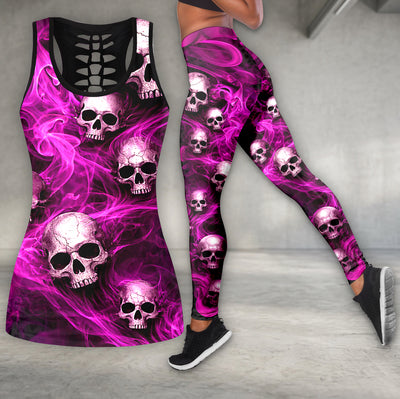 Electric Magenta Crypt Tanktop and Leggings