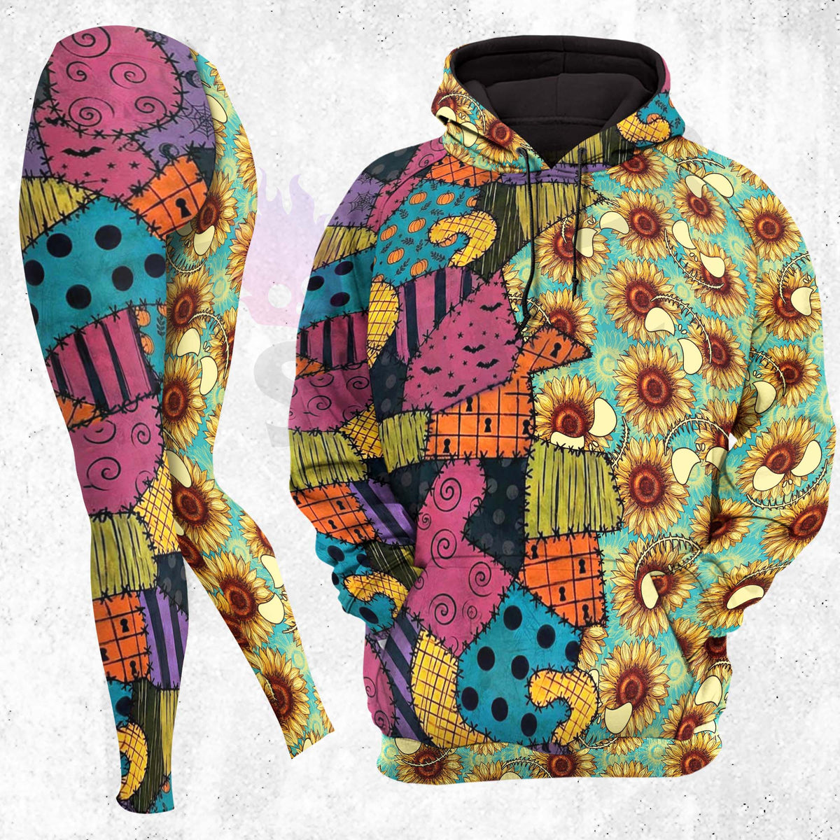 Women Hoodie and Leggings, Stitched Magic Wicked Smiles Outwear Pants Outfit