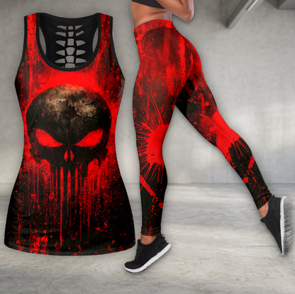 Red Skull Vengeance Art Tanktop and Leggings