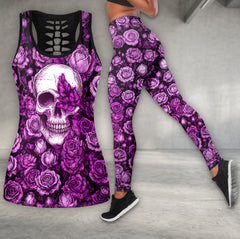 Amethyst Shadow Skull Tanktop and Leggings