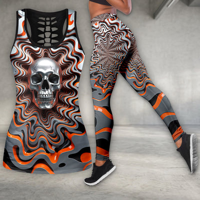 Silver Ripple Art Tanktop and Leggings
