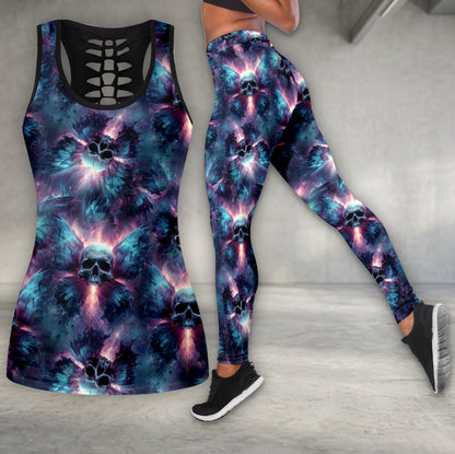 Electric Skull Surge Art Tanktop and Leggings