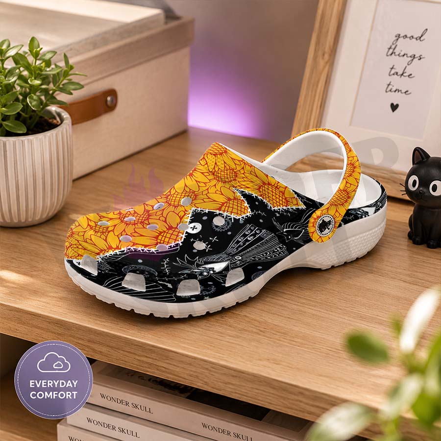 Wonder Skull Lightweight Clog Sandals are designed for all-day comfort. Featuring breathable ventilation holes, a cushioned footbed, and a pivoting heel strap, these versatile unisex clogs are perfect for use at home, outdoors, or at work — whatever your profession may be.