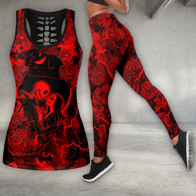 Gothic Skull Embrace Art Tanktop and Legging