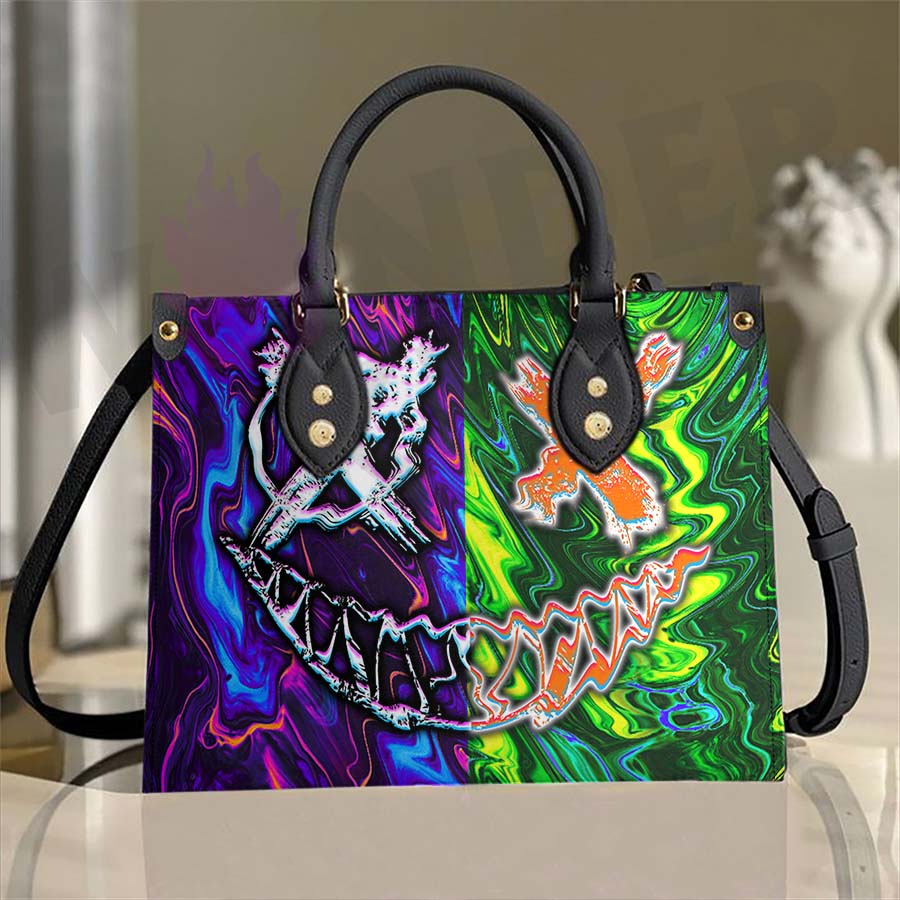 Wonder Skull structured tote bag solves the "I can't find anything in my bag" problem. The roomy interior fits your tablet, phone, wallet, water bottle, umbrella, and cosmetics — without the overstuffed look. Multiple interior pockets keep everything organized, so you're never digging around at checkout. Reinforced rivet corners and quality metal hardware ensure the bag holds up to daily use. Whether you're heading to work, running errands, or catching a flight, this tote keeps you looking put-together.