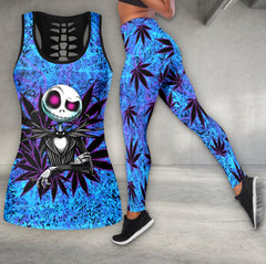 Electric Splatter Skeleton Art Tanktop and Leggings