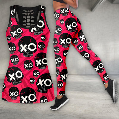 Pink Punk Love Skull Tanktop and Leggings