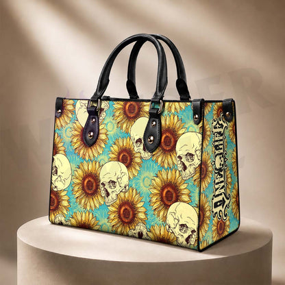 Wonder Skull structured tote bag solves the "I can't find anything in my bag" problem. The roomy interior fits your tablet, phone, wallet, water bottle, umbrella, and cosmetics — without the overstuffed look. Multiple interior pockets keep everything organized, so you're never digging around at checkout. Reinforced rivet corners and quality metal hardware ensure the bag holds up to daily use. Whether you're heading to work, running errands, or catching a flight, this tote keeps you looking put-together.
