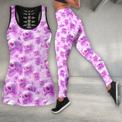 Ethereal Skull Mist Art Tanktop and Leggings