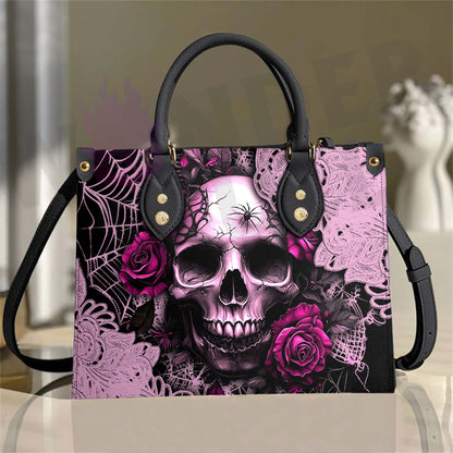 Wonder Skull structured tote bag solves the "I can't find anything in my bag" problem. The roomy interior fits your tablet, phone, wallet, water bottle, umbrella, and cosmetics — without the overstuffed look. Multiple interior pockets keep everything organized, so you're never digging around at checkout. Reinforced rivet corners and quality metal hardware ensure the bag holds up to daily use. Whether you're heading to work, running errands, or catching a flight, this tote keeps you looking put-together.