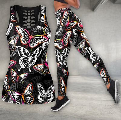 Glow Butterfly Seamless Tanktop and Legging