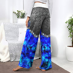 Abstract Diamond Art Women's High-waisted Wide Leg Pants