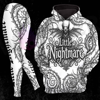 Women Hoodie and Leggings, Dark Fantasy Nightmare Outwear Pants Outfit