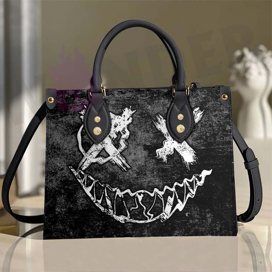 Wonder Skull structured tote bag solves the "I can't find anything in my bag" problem. The roomy interior fits your tablet, phone, wallet, water bottle, umbrella, and cosmetics — without the overstuffed look. Multiple interior pockets keep everything organized, so you're never digging around at checkout. Reinforced rivet corners and quality metal hardware ensure the bag holds up to daily use. Whether you're heading to work, running errands, or catching a flight, this tote keeps you looking put-together.