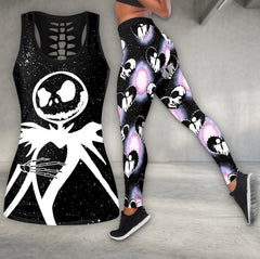 Galaxy Couple Skeleton Art Tanktop and Leggings