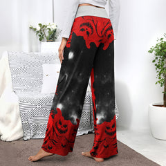 Red Couple Nightmare Women's High-waisted Wide Leg Pants