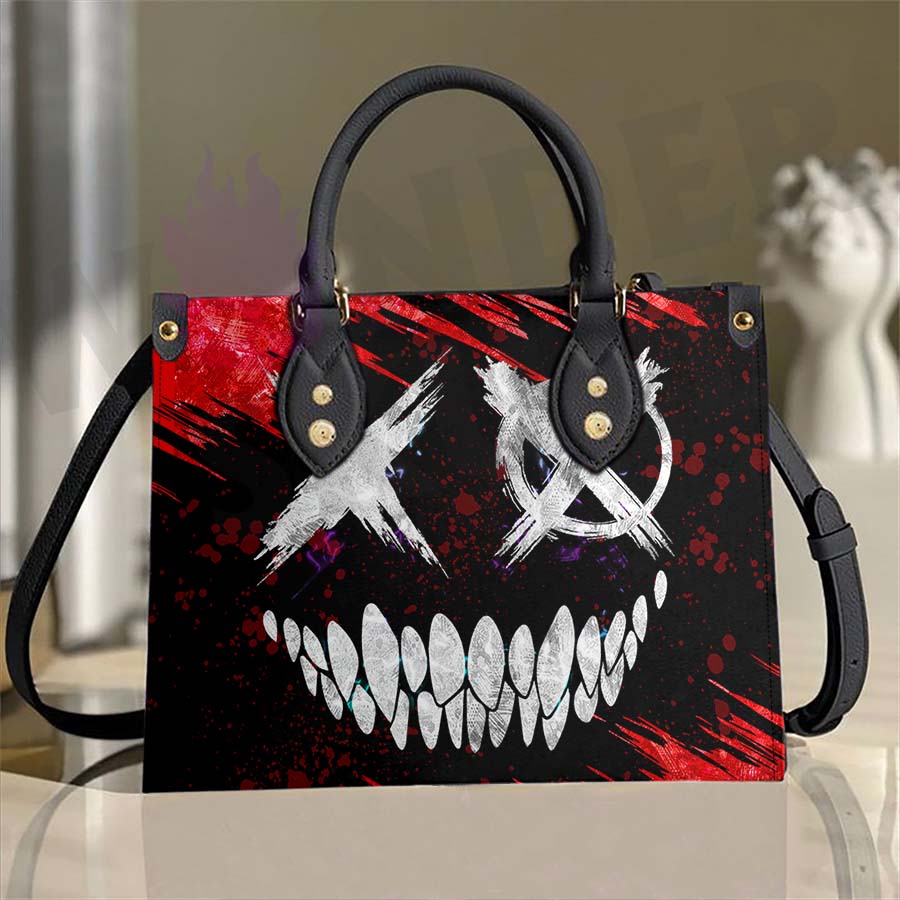 Wonder Skull structured tote bag solves the "I can't find anything in my bag" problem. The roomy interior fits your tablet, phone, wallet, water bottle, umbrella, and cosmetics — without the overstuffed look. Multiple interior pockets keep everything organized, so you're never digging around at checkout. Reinforced rivet corners and quality metal hardware ensure the bag holds up to daily use. Whether you're heading to work, running errands, or catching a flight, this tote keeps you looking put-together.