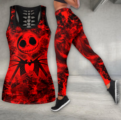 Infernal King Skeleton Art Tanktop and Leggings