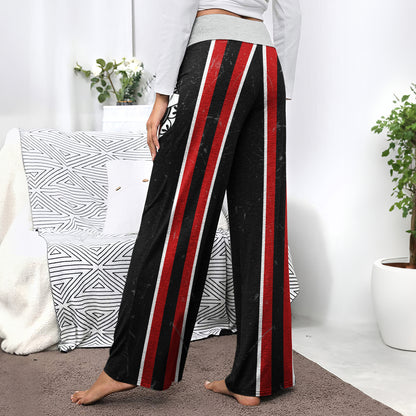 Skull Gocthic Art Women's High-waisted Wide Leg Pants | Wonder Skull