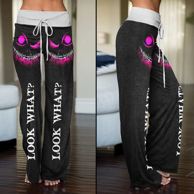 Look What Women's High-waisted Wide Leg Pants | Wonder Skull