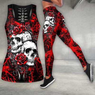 Gothic Skull Garden Art Tanktop and Legging
