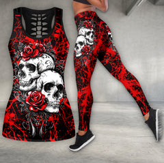 Gothic Skull Garden Art Tanktop and Legging