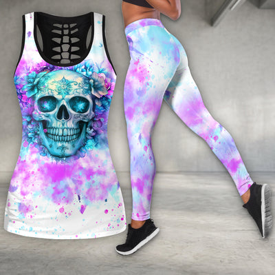 Neon Skull Gothic Art Tanktop and Legging