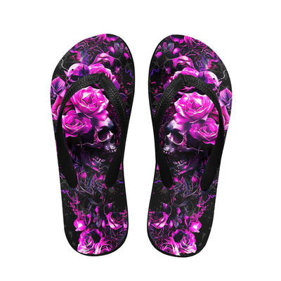 Image of a pair of beach flip flops with a sleek design, featuring a comfortable yoga mat footbed, non-slip sole, and water-friendly materials. Perfect for summer outings, beach walks, and casual occasions.