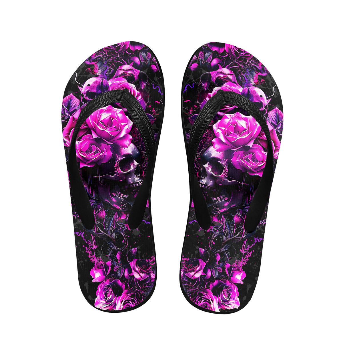 Image of a pair of beach flip flops with a sleek design, featuring a comfortable yoga mat footbed, non-slip sole, and water-friendly materials. Perfect for summer outings, beach walks, and casual occasions.