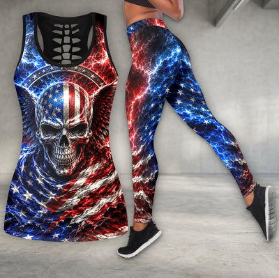 Patriot Skull Lightning Tanktop and Legging