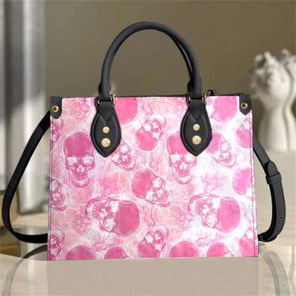 Wonder Skull structured tote bag solves the "I can't find anything in my bag" problem. The roomy interior fits your tablet, phone, wallet, water bottle, umbrella, and cosmetics — without the overstuffed look. Multiple interior pockets keep everything organized, so you're never digging around at checkout. Reinforced rivet corners and quality metal hardware ensure the bag holds up to daily use. Whether you're heading to work, running errands, or catching a flight, this tote keeps you looking put-together.