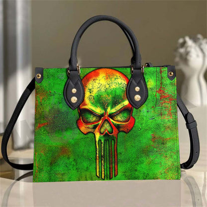 Wonder Skull structured tote bag solves the "I can't find anything in my bag" problem. The roomy interior fits your tablet, phone, wallet, water bottle, umbrella, and cosmetics — without the overstuffed look. Multiple interior pockets keep everything organized, so you're never digging around at checkout. Reinforced rivet corners and quality metal hardware ensure the bag holds up to daily use. Whether you're heading to work, running errands, or catching a flight, this tote keeps you looking put-together.