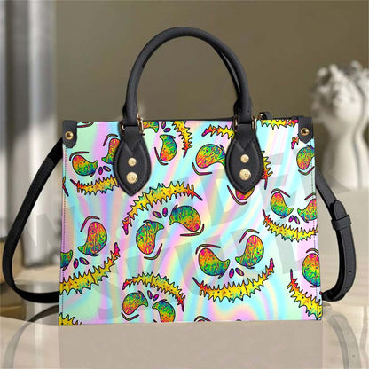 Wonder Skull structured tote bag solves the "I can't find anything in my bag" problem. The roomy interior fits your tablet, phone, wallet, water bottle, umbrella, and cosmetics — without the overstuffed look. Multiple interior pockets keep everything organized, so you're never digging around at checkout. Reinforced rivet corners and quality metal hardware ensure the bag holds up to daily use. Whether you're heading to work, running errands, or catching a flight, this tote keeps you looking put-together.