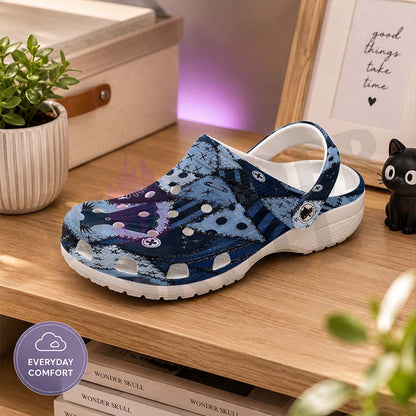 Wonder Skull Lightweight Clog Sandals are designed for all-day comfort. Featuring breathable ventilation holes, a cushioned footbed, and a pivoting heel strap, these versatile unisex clogs are perfect for use at home, outdoors, or at work — whatever your profession may be.