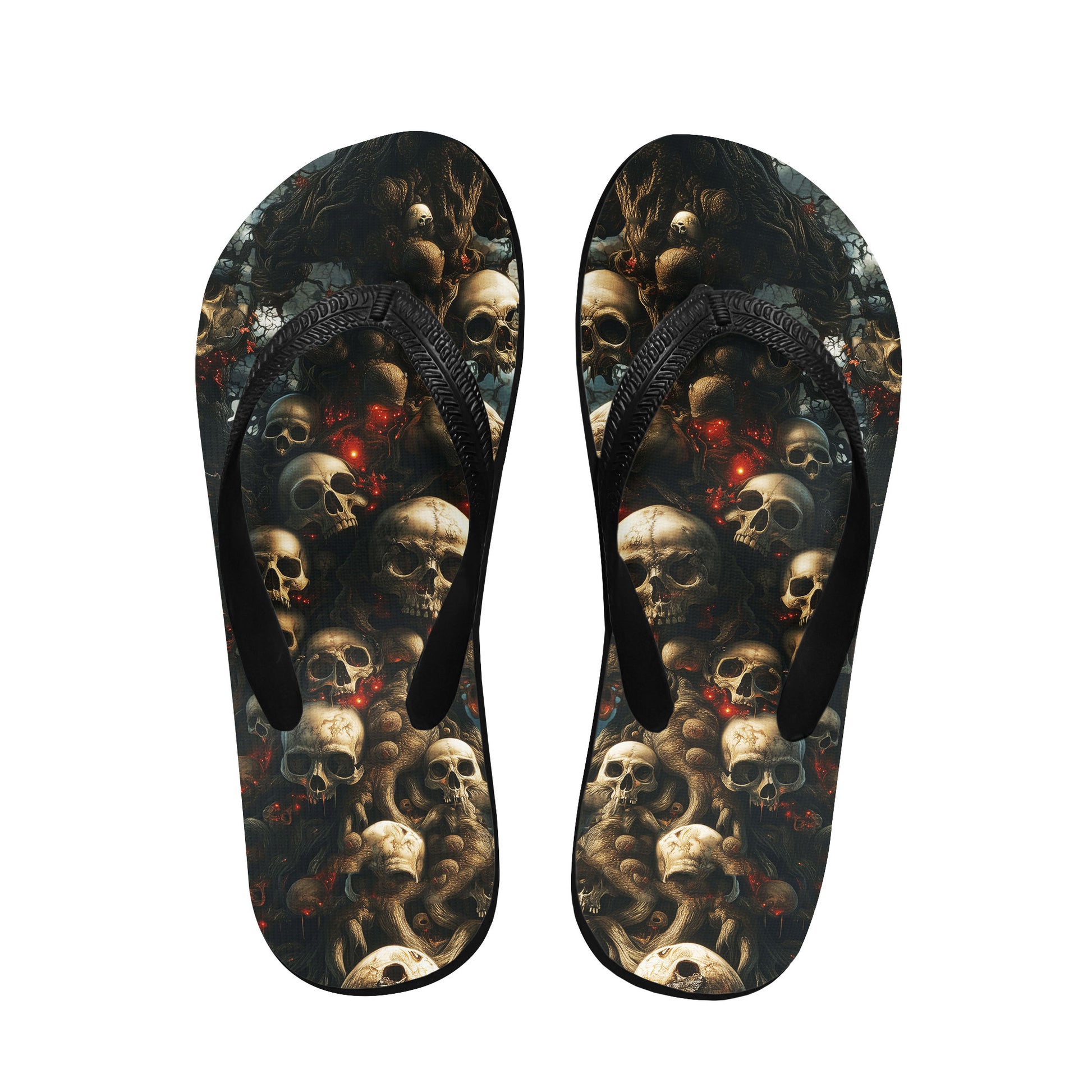 Image of a pair of beach flip flops with a sleek design, featuring a comfortable yoga mat footbed, non-slip sole, and water-friendly materials. Perfect for summer outings, beach walks, and casual occasions.