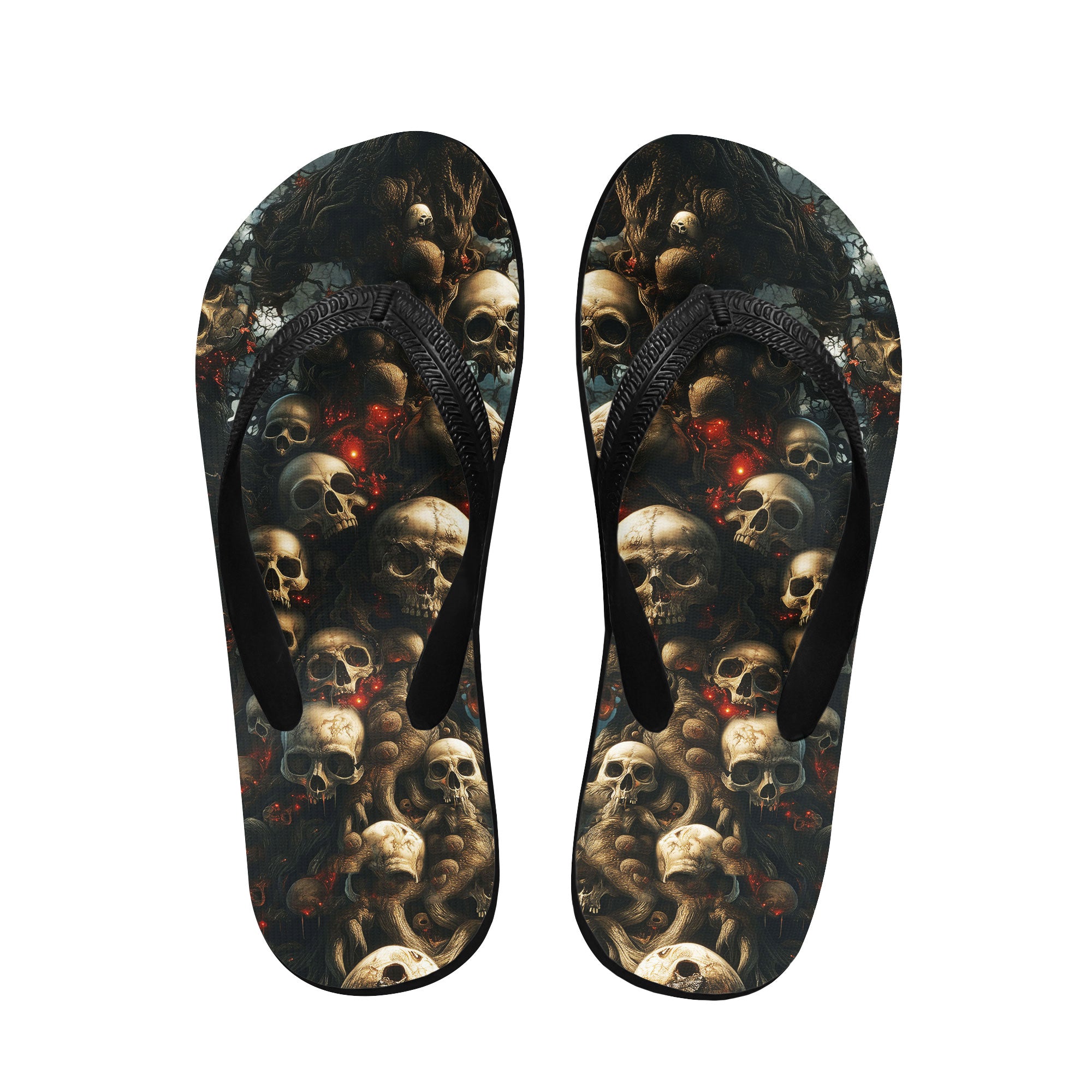 Image of a pair of beach flip flops with a sleek design, featuring a comfortable yoga mat footbed, non-slip sole, and water-friendly materials. Perfect for summer outings, beach walks, and casual occasions.