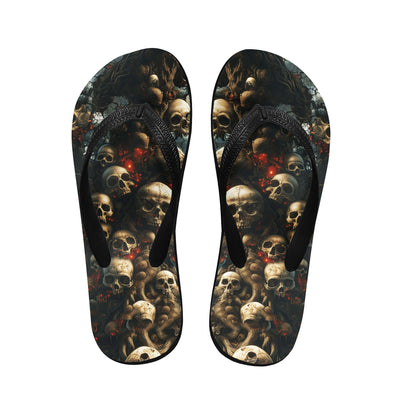 Image of a pair of beach flip flops with a sleek design, featuring a comfortable yoga mat footbed, non-slip sole, and water-friendly materials. Perfect for summer outings, beach walks, and casual occasions.