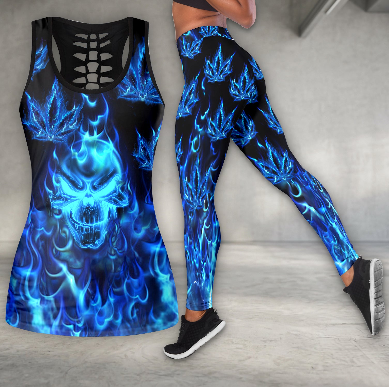 Azure Blaze Reaper Art Tanktop and Leggings