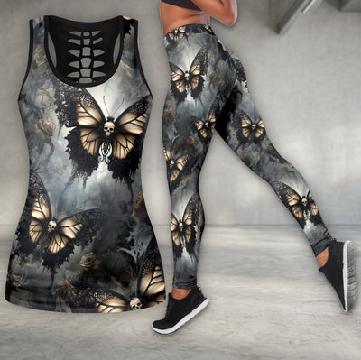 Dark Skull Monarch Wings Tanktop and Legging
