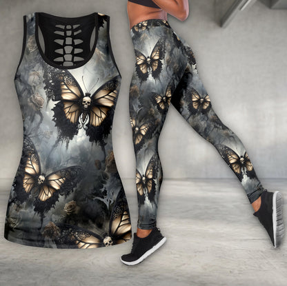 Dark Skull Monarch Wings Tanktop and Legging